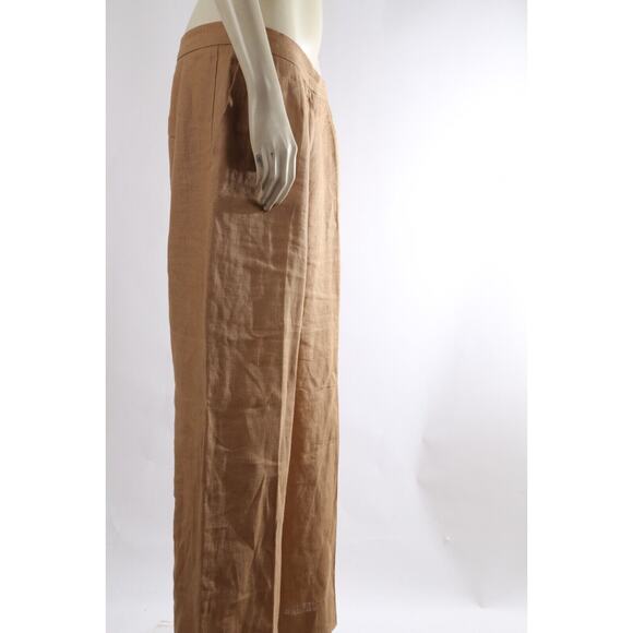 Unbranded Wool Beige Coat with MaxMara Linen Pants Set Suit Size 12 - Picture 8 of 16